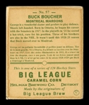 Helmar R319 Hockey #57 Frank BOUCHER Montreal Canadiens HOF First Time