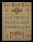 Helmar This Great Game #164 Camilo Pascual Washington Senators