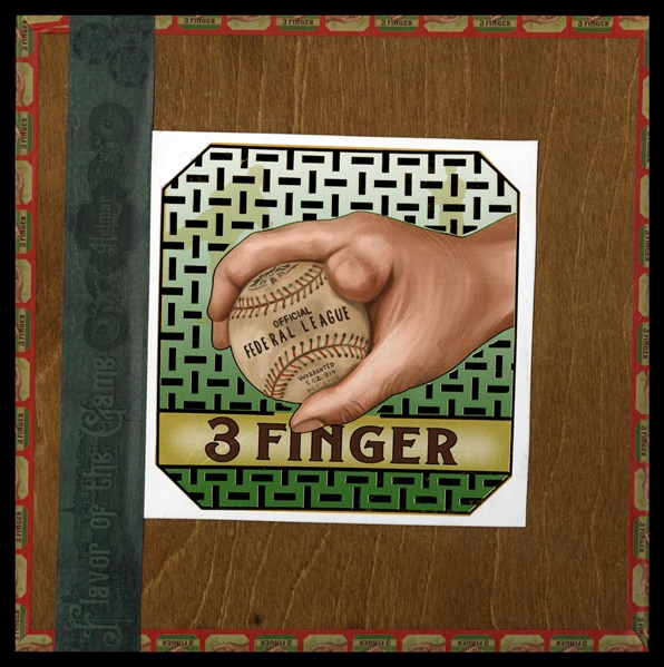 Cigar Box Tops #3 Mordecai BROWN Chicago Cubs HOF First Time