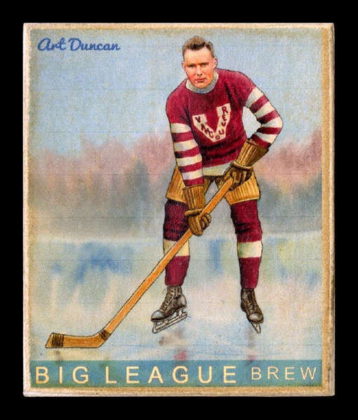 Helmar R319 Hockey #36 Art DUNCAN Vancouver Millionaires HOF