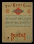 Helmar This Great Game #73 Fred Hutchinson Detroit Tigers