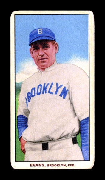 T206-Helmar #115 Steve Evans Brooklyn Tip-Tops