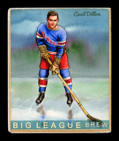 Helmar R319 Hockey #60 Cecil Dillon New York Rangers First Time