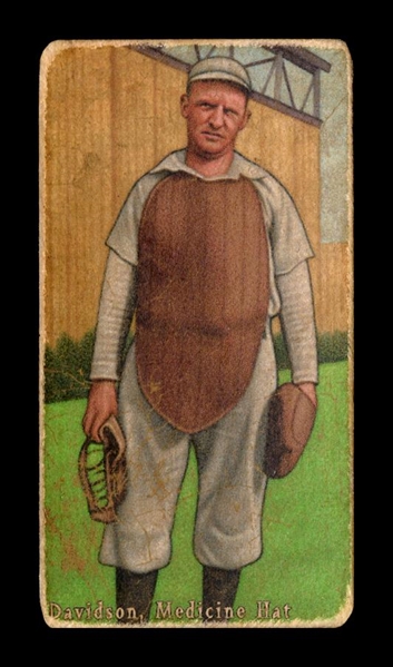 T206-Helmar #492 Samuel Davidson Medicine Hat Hatters