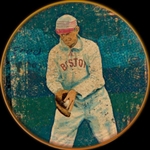Helmar Baseball Heads Score 5! #13 Fred Tenney, lifetime average of .294 over 17 years Boston Beaneaters