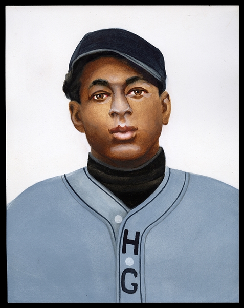 Original Art Pedley : Silos Simmons 1913 Homestead Grays P/OF