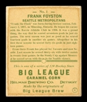 Helmar R319 Hockey #1 Frank FOYSTON Seattle Metropolitans HOF