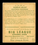 Helmar R319 Hockey #40 Aurele JOLIAT Montreal Canadiens HOF