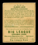 Helmar R319 Hockey #63 Elmer LACH Montreal Canadiens HOF First Time