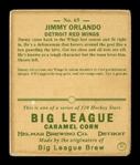 Helmar R319 Hockey #65 Jimmy Orlando Detroit Red Wings HOF First Time