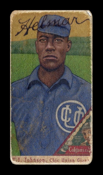 T206-Helmar #461 Topeka Jack Johnson Chicago Union Giants