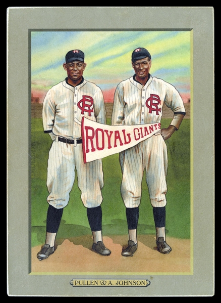 T3-Helmar #113 Neal Pullen, Ajay Johnson Philadelphia Royal Giants