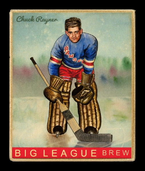 Helmar R319 Hockey #71 Chuck RAYNER New York Rangers HOF First Time
