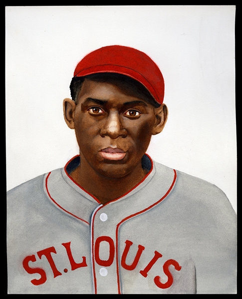 Original Art by J.S. Pedley: Ted "HIghpockets" Trent, P., St Louis Stars