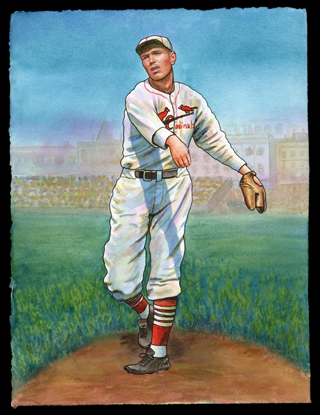 Natalia Original Art: Dizzy Dean, St. Louis Cardinals