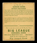 Helmar R319 Hockey #15 GORDIE HOWE Detroit Red Wings HOF