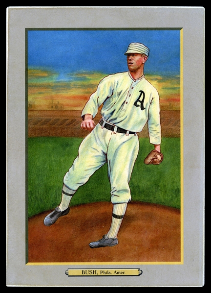 T3-Helmar #58 "Bullet Joe" Bush, World Series Hero of 1913 Philadelphia Athletics