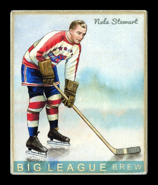 Helmar R319 Hockey #73 Nels STEWART New York Americans HOF First Time