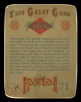 Helmar This Great Game #71 Jim Gilliam Brooklyn Dodgers