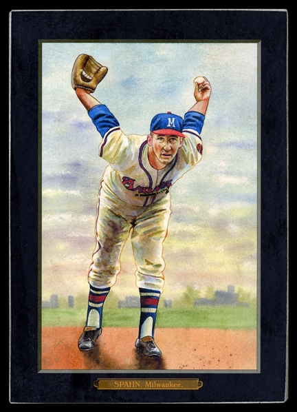 Helmar T4 #60 Warren SPAHN Milwaukee Braves HOF
