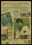 Helmar T4 #60 Warren SPAHN Milwaukee Braves HOF
