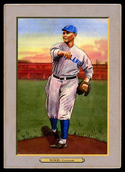 T3-Helmar #114 "Smokey Joe" Wood, 35-4 in 12 Cleveland Indians