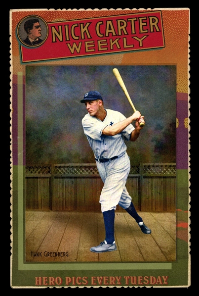 Helmar Cabinet III #7 Hank GREENBERG, lifetime .313 average Detroit Tigers HOF