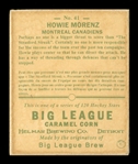 Helmar R319 Hockey #41 Howie MORENZ Montreal Canadiens HOF