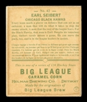 Helmar R319 Hockey #42 Earl SEIBERT Chicago Black Hawks HOF