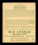 Helmar R319 Hockey #82 Eddie SHORE Boston Bruins HOF First Time