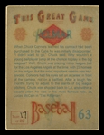 Helmar This Great Game #63 Chuck Connors Chicago Cubs