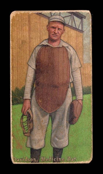 T206-Helmar #492 Samuel Davidson Medicine Hat Hatters