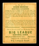 Helmar R319 Hockey #41 Howie MORENZ Montreal Canadiens HOF